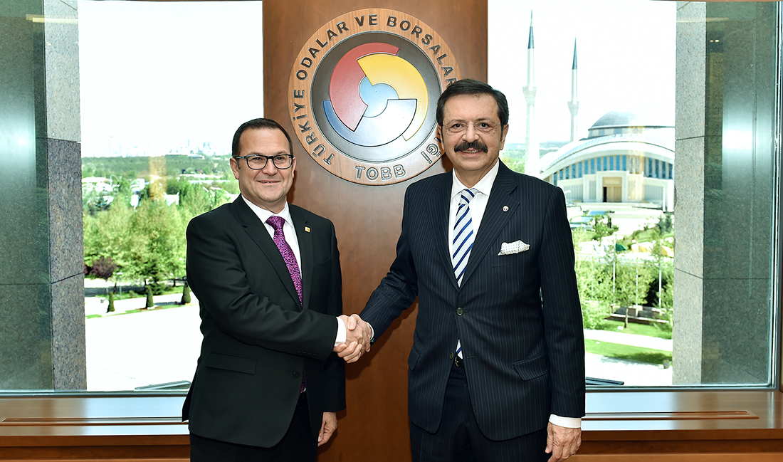 Turkish Cypriot Chamber of Commerce visit Hisarcıklıoğlu